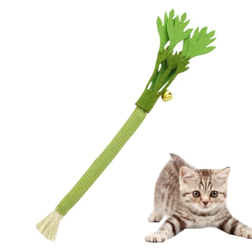 syayw Katzenkauspielzeug - Mit Sellerie & Katzenminze Mit Glöckchen,Spiel Für Geistige Anregung Bewegung Zu Hause Unterwegs syayw Katzenkauspielzeug - Mit Sellerie & Katzenminze Mit Glöckchen,Spiel Für Geistige Anregung Bewegung Zu Hause Unterwegs von syayw
