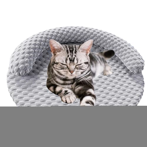 syayw Kühlkissen für Katzen, waschbar, Couchdecke, Matte für Hunde, bequemes, rutschfestes Kissen für Haus, Auto, Käfig, Outdoor, Ruhe, Welpen, Kätzchen, Couch, Bett von syayw