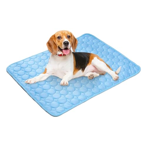 syayw Kühlmatte für Tiere, kühlendes Kissen für Hunde, drinnen und draußen, aus Eisseide, reißfest, für Auto, Camping, Sofa, Boden, Tiere von syayw