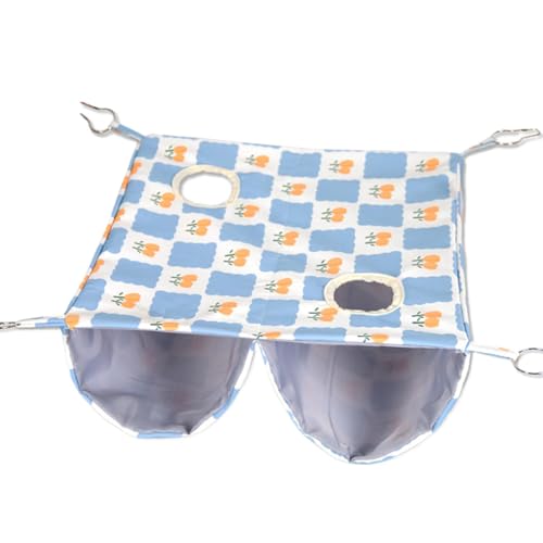 syayw Small Pet Hammock – Kleidung aus | Matte zum Aufhängen für Haustiere | Käfig-Hängematte für Haustiere | Schlafwerkzeug mit mehreren Öffnungen für den Käfig oder die Ecke des Haustiers von syayw