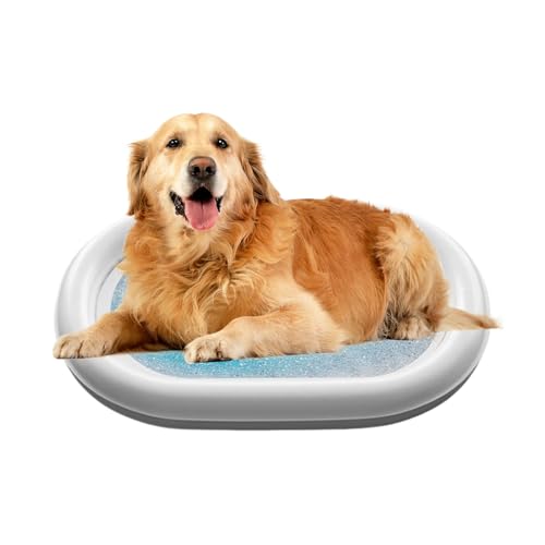 syayw Wasserbett Für Haustiere - 23,6 X 19,6 Zoll Sensorische Wasser Spielmatte | Aufblasbare Sensorische Wassermatte | Wasser Sensory Spielpad Zur Entspannung Freien, Zu Hause, Auf Reisen von syayw