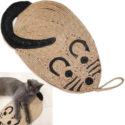 Syiyunran Natural Sisal Cat Scratching Mat - Mouse Shape 1pc, Größe 43x23cm, Kratzfestes Katzenspielzeug, Verschleißfest und Nicht Kratzend, Geeignet Katzen, ihre Krallen Schärfen Schlafen Nickerchen Syiyunran Natural Sisal Cat Scratching Mat - Mouse Shape 1pc, Größe 43x23cm, Kratzfestes Katzenspielzeug, Verschleißfest und Nicht Kratzend, Geeignet Katzen, ihre Krallen Schärfen Schlafen Nickerchen von syiyunran