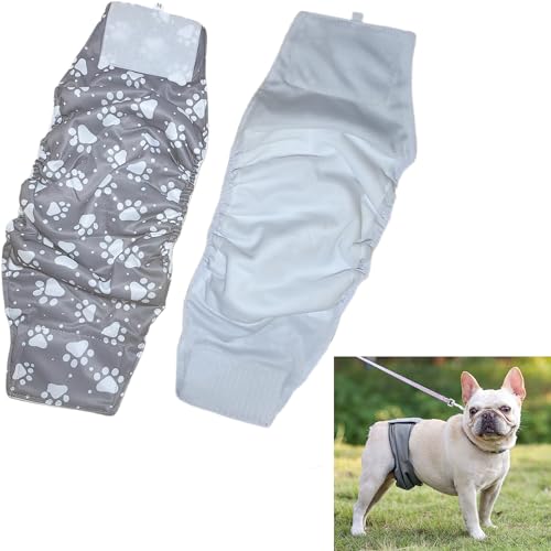 Syiyunran Wiederverwendbar Hundewindeln Rüden Hundehose - 2 Stück Männlich Waschbare Bauchbänder mit Flexiblem, Hochsaugfähige Hundewickel Auslaufschutz für Inkontinenz beim Hund Welpen und Katzen Syiyunran Wiederverwendbar Hundewindeln Rüden Hundehose - 2 Stück Männlich Waschbare Bauchbänder mit Flexiblem, Hochsaugfähige Hundewickel Auslaufschutz für Inkontinenz beim Hund Welpen und Katzen von syiyunran