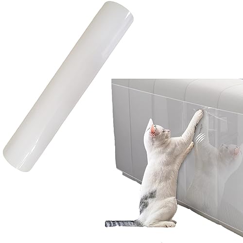 Syiyunran Kratzschutz Katze Tape Möbelschutz Klebeband - Anti Kratz Folie 30cmx300cm, Transparentes Selbstklebender Sofa Möbelschoner, Kratzpads für Möbel Couch Tür Wand Kratzabwehr von Katzen Hunde Syiyunran Kratzschutz Katze Tape Möbelschutz Klebeband - Anti Kratz Folie 30cmx300cm, Transparentes Selbstklebender Sofa Möbelschoner, Kratzpads für Möbel Couch Tür Wand Kratzabwehr von Katzen Hunde von syiyunran