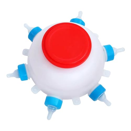 Baby-Futterstation für Tiere, 2,5 l, Bauernhoffütterung, Trinkausrüstung, Welpen-Futterflaschen, automatischer Lammmilch-Futterstation, 6 Schnuller, Bauernhof-Trinkausrüstung, Milch-Futterstation von szaluyk