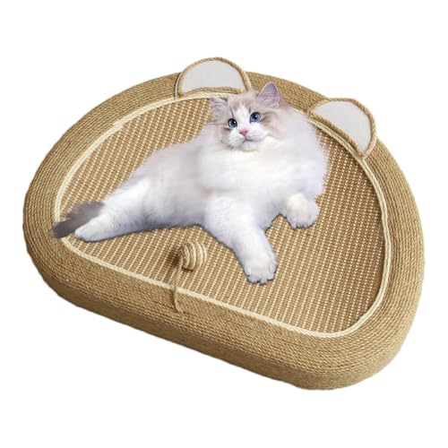 Cat Lounger Scratcher, Scratch Lounge Katzenbett,Niedliches Maus-förmiges Sisal-Kratzkissen für Katzen mit Ballspielzeug - Katzenkratzbrett, Trainingsspielzeug, Katzenzubehör, Katzenbett für Cat Lounger Scratcher, Scratch Lounge Katzenbett,Niedliches Maus-förmiges Sisal-Kratzkissen für Katzen mit Ballspielzeug - Katzenkratzbrett, Trainingsspielzeug, Katzenzubehör, Katzenbett für von szaluyk