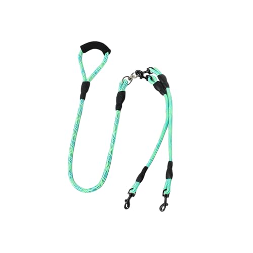 Doppelhundgurt | 360 ° rotierende, verwirrende Leine | Dog Walking Seil | PET -Sicherheitstraining -Tool | Langlebige Außenausrüstung | Wandern, Hinterhof, Flussbetriebsnutzung59.06 Zoll von szaluyk