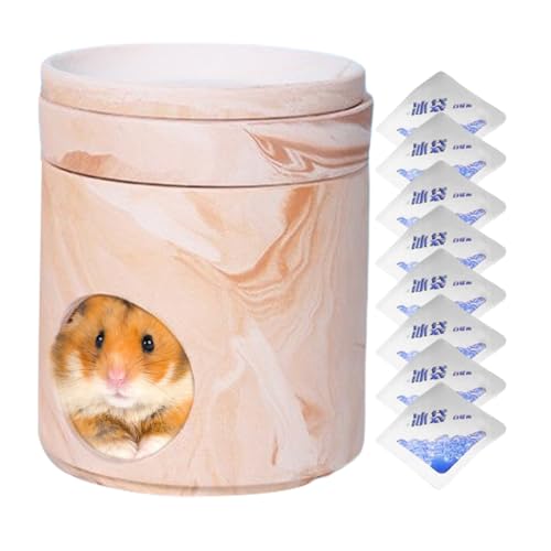 Hamsterhaus | Kühlraum für Kleintiere mit 8 Kühlakkus | Haustierpflege Unterschlupf zum Verstecken, Reisen, Spielen, Ausruhen | Indoor Outdoor Chinchilla Rennmaus Bunny Nesting Cage Zubehör Hamsterhaus | Kühlraum für Kleintiere mit 8 Kühlakkus | Haustierpflege Unterschlupf zum Verstecken, Reisen, Spielen, Ausruhen | Indoor Outdoor Chinchilla Rennmaus Bunny Nesting Cage Zubehör von szaluyk