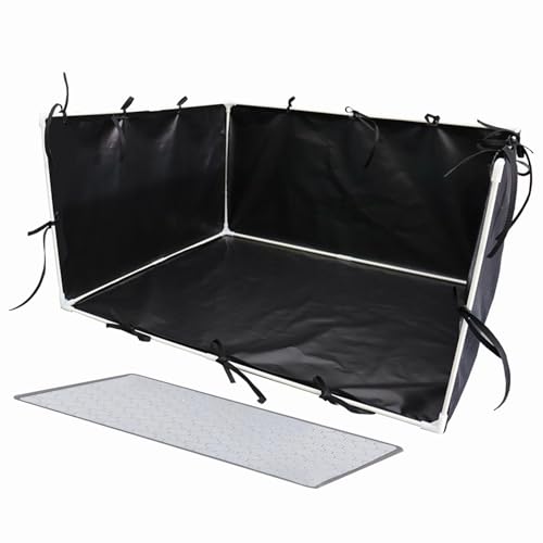 Hunde-Urinier-Pad-Halter, verstellbarer Spritzschutz, WC- mit leicht zu reinigendem 600D-Material, für drinnen und draußen, Haustier-Töpfchentrainer für kleine bis mittelgroße Hunde Hunde-Urinier-Pad-Halter, verstellbarer Spritzschutz, WC- mit leicht zu reinigendem 600D-Material, für drinnen und draußen, Haustier-Töpfchentrainer für kleine bis mittelgroße Hunde von szaluyk