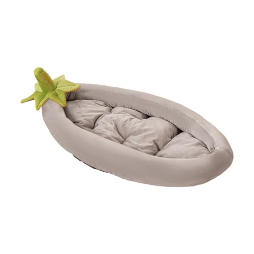 Hundebett | Auberginenfarbe | Slip, waschbar und warm | Haustiernest für Indoor & Outdoor | Ideal für Garten, Kiste, Reisen, Zuhause, Camping, Wohnung, Zwinger, Auto & Patio | Bequem und dauerhaft von szaluyk