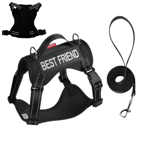 Hundegeschirr, ausbruchsicher, weich, verstellbar, robuste Haustierweste, um Zerren zu verhindern, reflektierende Streifen, Anti-Ausbruch-Trainingshalsband, weiches Haustierzubehör für Welpen Hundegeschirr, ausbruchsicher, weich, verstellbar, robuste Haustierweste, um Zerren zu verhindern, reflektierende Streifen, Anti-Ausbruch-Trainingshalsband, weiches Haustierzubehör für Welpen von szaluyk