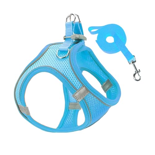 Hundekabelbaum und Leinen Set - Flucht -Sicht -reflektierender Weste, no -Choke atmable | Kätzchenpupfkatze Weste für Wandertraining Veterinär -Outdoor -Campingreisen, ziehen Sie Set mit Krage Hundekabelbaum und Leinen Set - Flucht -Sicht -reflektierender Weste, no -Choke atmable | Kätzchenpupfkatze Weste für Wandertraining Veterinär -Outdoor -Campingreisen, ziehen Sie Set mit Krage von szaluyk