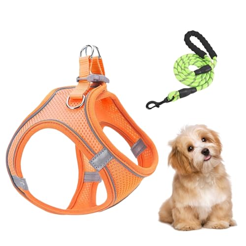 Hundekabelbaum und Leinen Set - Flucht -Sicht -reflektierender Weste, no -Choke atmable | Kätzchenpupfkatze Weste für Wandertraining Veterinär -Outdoor -Campingreisen, ziehen Sie Set mit Krage Hundekabelbaum und Leinen Set - Flucht -Sicht -reflektierender Weste, no -Choke atmable | Kätzchenpupfkatze Weste für Wandertraining Veterinär -Outdoor -Campingreisen, ziehen Sie Set mit Krage von szaluyk
