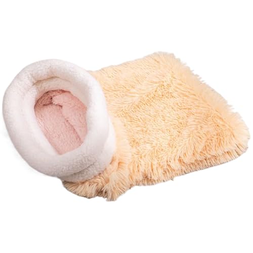 Katze Schlafsack - Winter in der Innenkatze, weiche Höhle | Bequemes 360 ° Wrap Plüsch-Katzennestbett, warme, flauschige Haustier für Haustiere für Katzen und kleine Hunde, gemütliches selbstbewärlich Katze Schlafsack - Winter in der Innenkatze, weiche Höhle | Bequemes 360 ° Wrap Plüsch-Katzennestbett, warme, flauschige Haustier für Haustiere für Katzen und kleine Hunde, gemütliches selbstbewärlich von szaluyk