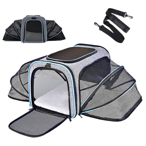 Katzentasche, multifunktional, faltbar, Haustier-Tragetasche, atmungsaktives Netzgewebe, tragbare Hunde-Reisetasche, große Kapazität, Tragetasche, für Katzen, Welpen, kleine Haustiere, Spazierengehen Katzentasche, multifunktional, faltbar, Haustier-Tragetasche, atmungsaktives Netzgewebe, tragbare Hunde-Reisetasche, große Kapazität, Tragetasche, für Katzen, Welpen, kleine Haustiere, Spazierengehen von szaluyk