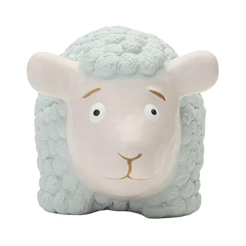 Lamb Dog Toy - Interaktives Kauenspielzeug Mit Squeaker | Latex Quietschendes Lammspielzeug | Lammförmige Hundespielzeug | Kleines Hundesaugenspielzeug | Hundezähne Reinigung Spielzeug | Kreative Inne von szaluyk