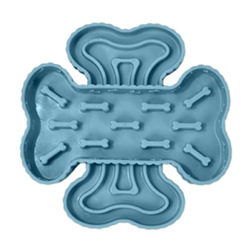 Silikon Slow Feeder Hundenapf mit Saugnapf - Anti-Ersticken Puzzle-Design für geistige Stimulation | Rutschfeste, tragbare Futternapf für Welpen, Senioren und Reisen von szaluyk