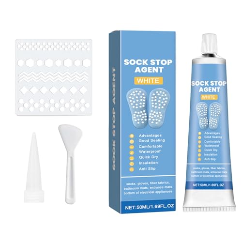 Sockenstopper, Anti-Rutsch-Kleber, 50 ml, Sockenstopper, rutschfester Klebstoff, transparent, Sockenstopper, rutschfester Stoff, Textil, Flüssigfarbe, Sohlengriffschutz, Anti-Rutsch-Sockenstopper für Sockenstopper, Anti-Rutsch-Kleber, 50 ml, Sockenstopper, rutschfester Klebstoff, transparent, Sockenstopper, rutschfester Stoff, Textil, Flüssigfarbe, Sohlengriffschutz, Anti-Rutsch-Sockenstopper für von szaluyk