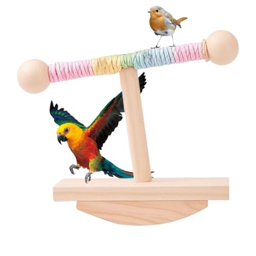 Vogel-Sitzstange, Schaukeltischspielzeug, Anreicherungspuzzle für Sittiche, Wellensittiche, Nymphensittiche, Sittiche, Aras, Finken, Mynahs, Übungszubehör Vogel-Sitzstange, Schaukeltischspielzeug, Anreicherungspuzzle für Sittiche, Wellensittiche, Nymphensittiche, Sittiche, Aras, Finken, Mynahs, Übungszubehör von szaluyk