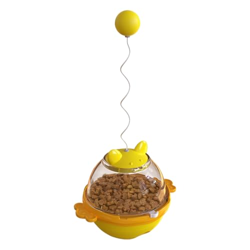 szaluyk Cat Ball Feeder Toy, Katzen -Lebensmittelspender, Tatyy mit Sperrenanrufen, Catts und Hundepuzzlespielzeug für Innentraining Gehirnstimulation 11.02x5,47 x 4,41 Zoll von szaluyk