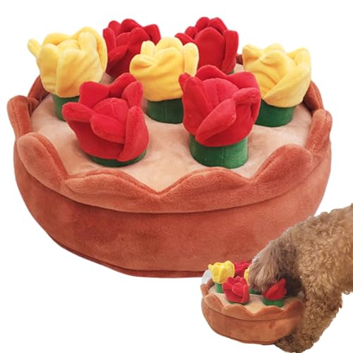 szaluyk Futtermatte für Hunde, Welpenschnüffelmatte mit 6 quietschenden Blumen, Set für große Hunde, stimuliert die Intelligenz szaluyk Futtermatte für Hunde, Welpenschnüffelmatte mit 6 quietschenden Blumen, Set für große Hunde, stimuliert die Intelligenz von szaluyk