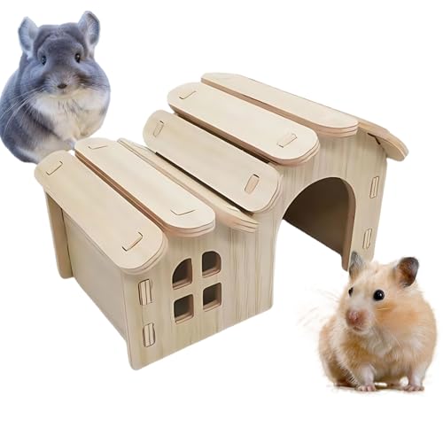 szaluyk Hamsterhaus | Hamsterschloss – Haustierkäfig aus Holz Zubehör Rennmäuse Haus für Frettchen Goldbären Freunde Schlafen Ausruhen Spielen Indoor Outdoor Reisen szaluyk Hamsterhaus | Hamsterschloss – Haustierkäfig aus Holz Zubehör Rennmäuse Haus für Frettchen Goldbären Freunde Schlafen Ausruhen Spielen Indoor Outdoor Reisen von szaluyk