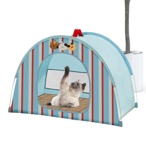 szaluyk Katzenzelt für den Außenbereich, Höhlennest, Bett, waschbar, atmungsaktiv, zusammenklappbar, mit Luftstrom und Belüftung, für Kätzchen, Welpen, kleine Hunde, Hasen, Outdoor, Hinterhof szaluyk Katzenzelt für den Außenbereich, Höhlennest, Bett, waschbar, atmungsaktiv, zusammenklappbar, mit Luftstrom und Belüftung, für Kätzchen, Welpen, kleine Hunde, Hasen, Outdoor, Hinterhof von szaluyk