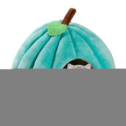 szaluyk Kürbis-Katzenbett,Halloween-Katzenhaus für den Innenbereich | Halloween Haustier Kätzchen Höhlenhaus Kürbisförmig,Geschlossenes thermisches Haustierhaus, Haustierschlafbett für Hauskatzen und szaluyk Kürbis-Katzenbett,Halloween-Katzenhaus für den Innenbereich | Halloween Haustier Kätzchen Höhlenhaus Kürbisförmig,Geschlossenes thermisches Haustierhaus, Haustierschlafbett für Hauskatzen und von szaluyk