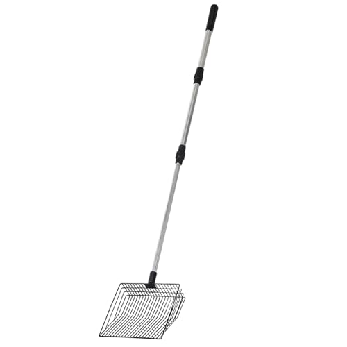 szaluyk Langstorf-Hühnerstreu-Schaufel-feiner Mesh Poop Shovel | Outdoor Chicken Coop Abfallreiniger Werkzeug Für Bauernhof, Katzenstreu, Garten von szaluyk
