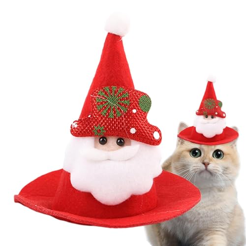 szaluyk Weihnachtsmütze für Hunde, Weihnachtsmütze, Weihnachtsmannmütze, Cosplay-Kostüm, Zubehör, Spitzhut, Foto-Requisiten, Hundemütze für kleine, mittelgroße und große Katzen und Hunde szaluyk Weihnachtsmütze für Hunde, Weihnachtsmütze, Weihnachtsmannmütze, Cosplay-Kostüm, Zubehör, Spitzhut, Foto-Requisiten, Hundemütze für kleine, mittelgroße und große Katzen und Hunde von szaluyk