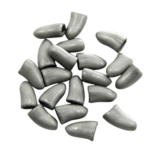 szvbofueck 20Pcs Soft Silicone Pet Dog Cat Nail Caps 10ml Hunde Fahrradanhänger Alu (Grey, XS) von szvbofueck