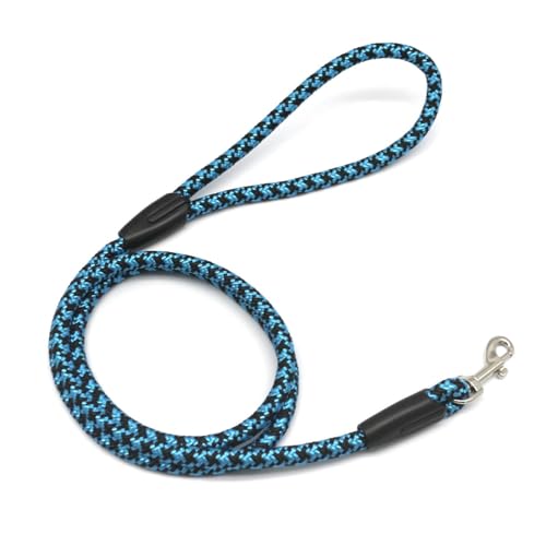 szvbofueck 4ft 1/3in Leichte, robuste grüne Hundeleine für und sehr Hunde. Stark reflektierende Welpenleine aus Seil für gemütliche Spaziergänge Hundeleine Hochwertig (Blue, One Size) von szvbofueck