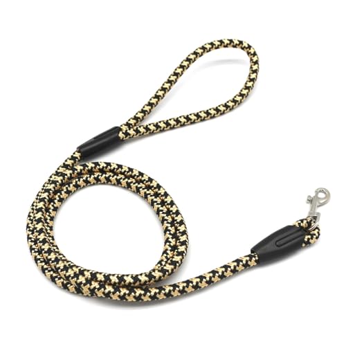 szvbofueck 4ft 1/3in Leichte, robuste grüne Hundeleine für und sehr Hunde. Stark reflektierende Welpenleine aus Seil für gemütliche Spaziergänge Hundeleine Hochwertig (Yellow, One Size) von szvbofueck