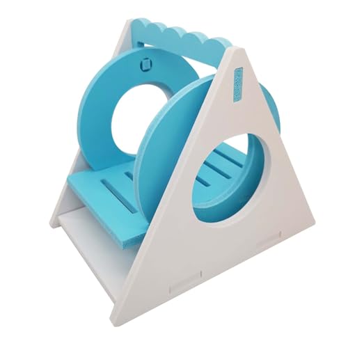 szvbofueck Hamster Swing Colorful Eco Board Swing Toy Toy Pet Hamster Supply Toys Halsband Mit Zugstopp (Blue, One Size) von szvbofueck