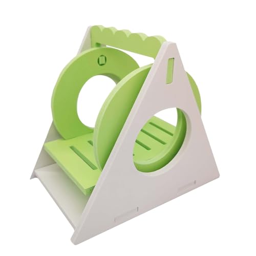 szvbofueck Hamster Swing Colorful Eco Board Swing Toy Toy Pet Hamster Supply Toys Halsband Mit Zugstopp (Green, One Size) von szvbofueck