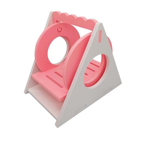 szvbofueck Hamster Swing Colorful Eco Board Swing Toy Toy Pet Hamster Supply Toys Halsband Mit Zugstopp (Pink, One Size) von szvbofueck