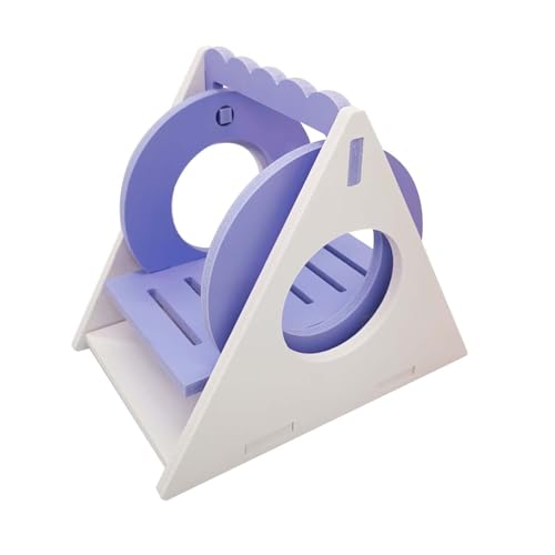 szvbofueck Hamster Swing Colorful Eco Board Swing Toy Toy Pet Hamster Supply Toys Halsband Mit Zugstopp (Purple, One Size) von szvbofueck