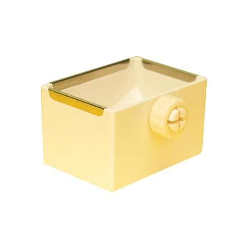 szvbofueck Käfig Feeder Lebensmittel & Wasser Heu Schüssel Dish Feeder Tier Für Kaninchen Hamster Frettchen Auto Hundezubehör (Beige, One Size) von szvbofueck