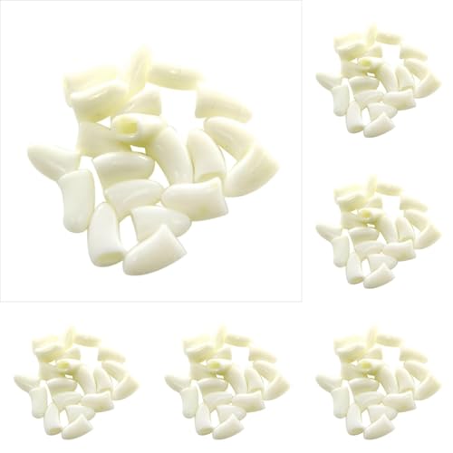 szvbofueck Pet Nail Caps Cat & Dog Fashion Nail Set of 20 White Geschäft Hundezubehör (White*5, S*5) von szvbofueck
