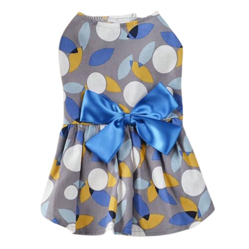 szvbofueck Puppy Dog Dress Summer Pet Tutu for Small Medium Dogs Puppy Clothes Girl Dog Skirt Outfits Apparel Hundejacke Für Dackel (Blue, XL) von szvbofueck