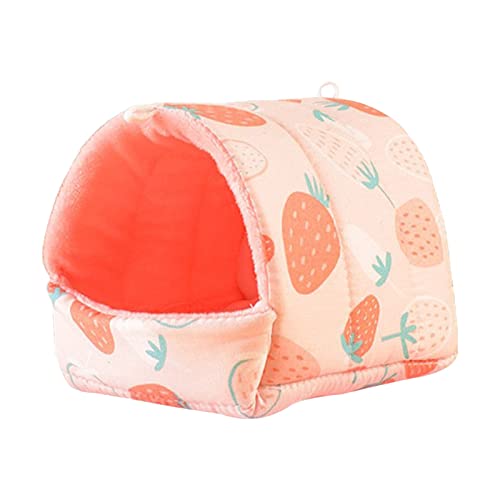 szvbofueck Schweinenest -Muster Haustierversteck Warmes Kleintier Hamster Eichhörnchen Bett Hauskäfig Zubehör Haustierhaus-Kits Für Erwachsene Zum Schindeln (Pink, One Size) von szvbofueck