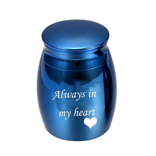 szvbofueck Small Aluminum Keepsake Choose from Colors Sharing Personal for Pet Or Human In Your Heart Blue Haustierbedarf Plus Geschenkkarte (Blue, One Size) von szvbofueck