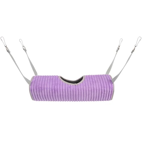 szvbofueck Soft and Cozy Flannel Bed for Small Animals Perfect for Hamsters Ferrets Squirrels and Ideal for Play and Sleep Fensterputzer Für Tierhäuser (Purple, One Size) von szvbofueck