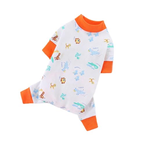 szvbofueck Weicher Hunde-Pyjama aus Reiner Baumwolle, Hundekleidung, Haustier-Overall, Welpen-Strampler, täglicher -Bekleidung für den Hund Hundemantel Regen (F, XL) von szvbofueck