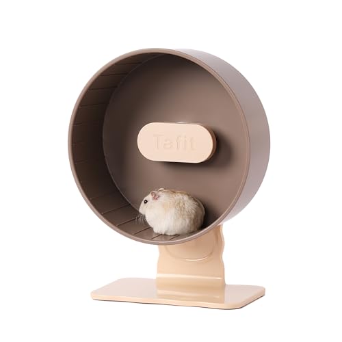 Leises Hamsterrad, 22,6 cm, doppeltes Kleintier-Lager, leise, höhenverstellbar, für Zwerghamster, Rennmäuse, Mäuse, Igel, Zitronen oder andere Leises Hamsterrad, 22,6 cm, doppeltes Kleintier-Lager, leise, höhenverstellbar, für Zwerghamster, Rennmäuse, Mäuse, Igel, Zitronen oder andere von tafit
