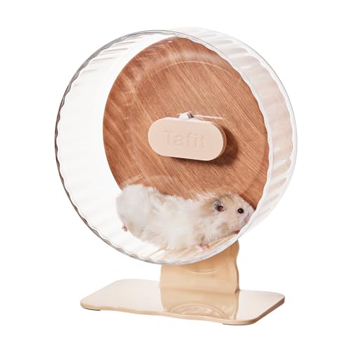 Tafit Silent Hamster Wheel 10.2 Zoll Dual Bearings Leise Laufen Übungsräder mit Holzmaserung Rückwand, Höhenverstellbar für Syrische Zwerghamster, Rennmäuse, Mäuse, Igel, Lemmings, Warmbraun Tafit Silent Hamster Wheel 10.2 Zoll Dual Bearings Leise Laufen Übungsräder mit Holzmaserung Rückwand, Höhenverstellbar für Syrische Zwerghamster, Rennmäuse, Mäuse, Igel, Lemmings, Warmbraun von tafit