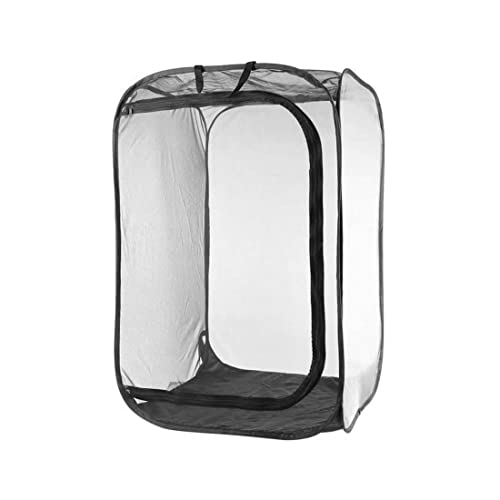 Häuser Stick Insektengehäuse 15.8x15.8x23.6inch zusammenklappbarer Schmetterlingskäfig transparentes Insektenkäfig -Netz mit Reißverschluss und handhaben tragbarer Schmetterlingslebensraum 2 von tddouck