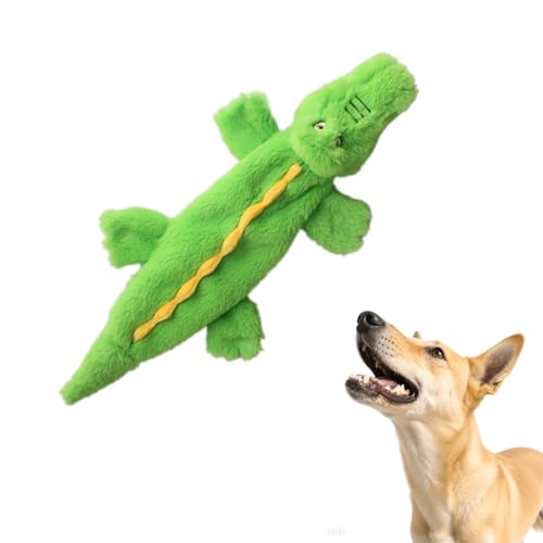 technodry Interaktives Hundespielzeug gegen Langeweile – kein Füllen, Krokodil Quietschspielzeug, grünes Krokodil technodry Interaktives Hundespielzeug gegen Langeweile – kein Füllen, Krokodil Quietschspielzeug, grünes Krokodil von technodry