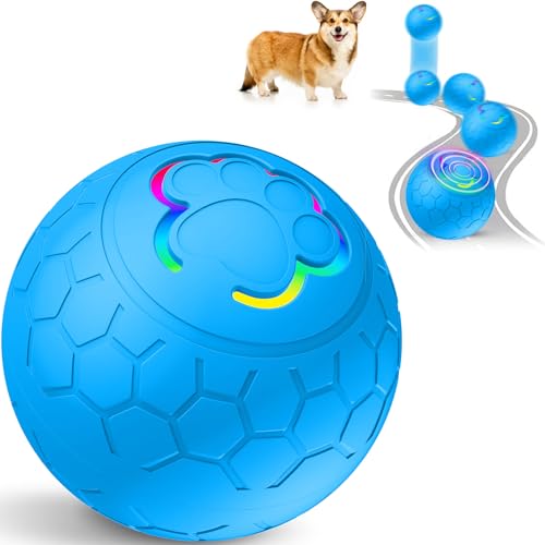 Interaktiver Hundeball – 5,6 cm stabiles bewegungsaktiviertes interaktives Hundespielzeug für Welpen / kleine / mittelgroße Hunde, wiederaufladbar über USB, Blau Interaktiver Hundeball – 5,6 cm stabiles bewegungsaktiviertes interaktives Hundespielzeug für Welpen / kleine / mittelgroße Hunde, wiederaufladbar über USB, Blau von teeche