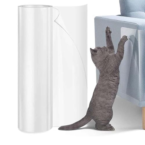 Kratzfolie Katzen Selbstklebend 500cmx30cm - Kratzschutz Sofa Katze, Kratzschutz für Stühle, Möbel, Couch, Box Liner, Cup Mat Kratzfolie Katzen Selbstklebend 500cmx30cm - Kratzschutz Sofa Katze, Kratzschutz für Stühle, Möbel, Couch, Box Liner, Cup Mat von teokyat